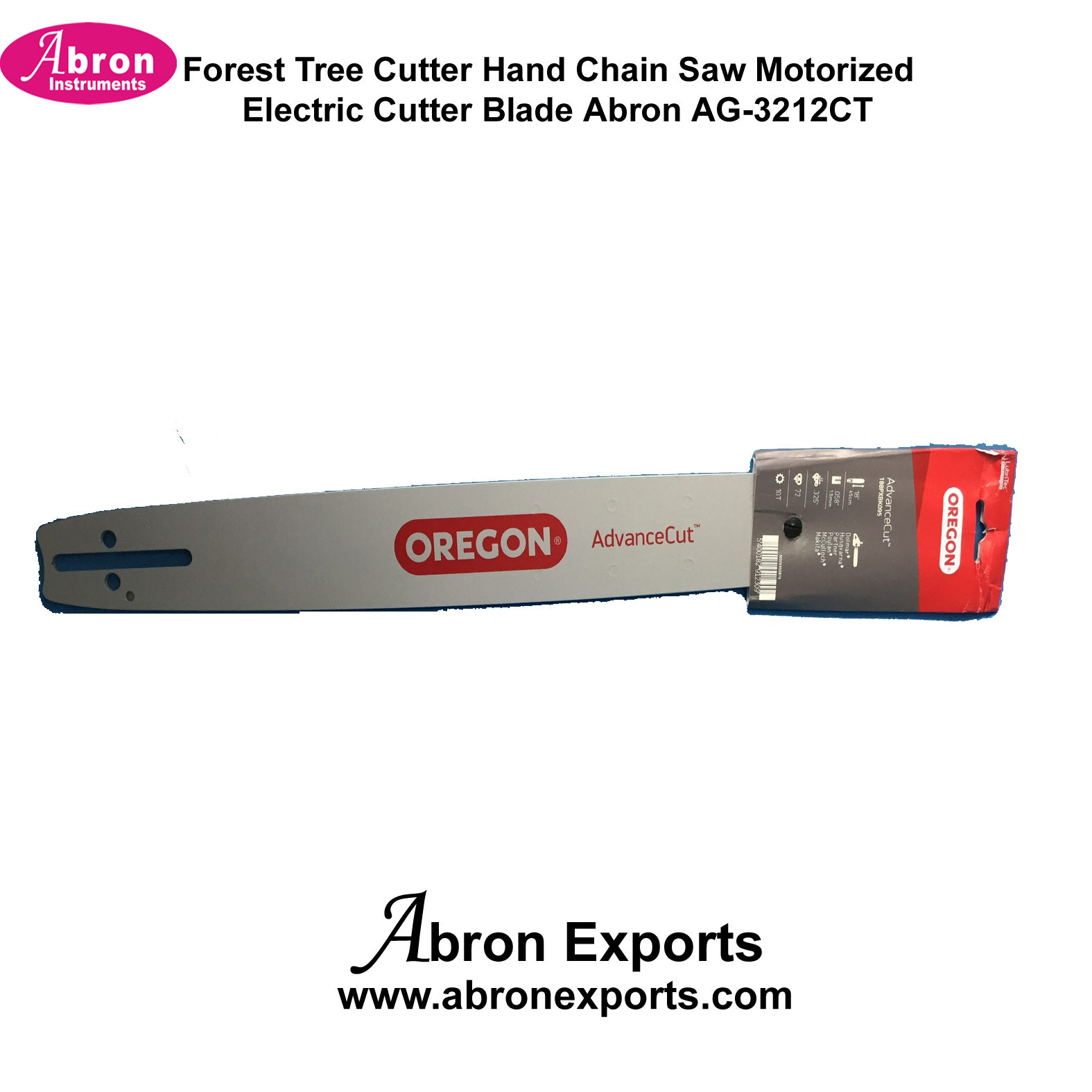 Forest Tree Cutter Hand Chain Saw Motorized Electric Cutter Blade Abron AG-3212CT 